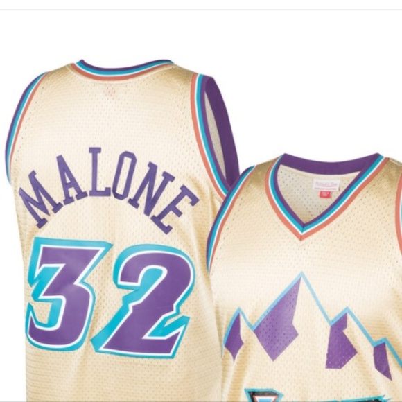 karl malone gold jersey